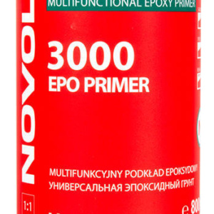 EPO PRIMER 3000 je multifunkční epoxidový základ určený pro antikorozní ochranu oceli, galvanizované oceli, a dílům z hliníku. Může být použit pro izolování podkladů před aplikací polyesterových tmelů, stejně tak jako plnič morko na morko před dalšími vrstvami. Díky speciálním pryskyřicím je tento základ připraven k broušení v krátkém čase. Je možno aplikovat polyesterové tmely přes vrstvu epoxidového základu ve velmi krátkém čase. Je možno aplikovat 3 vrstvy bez odvětrání.